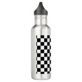 Bouteille D'eau Chess players black and white (Gauche)