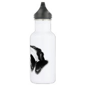 Bouteille D'eau Cheval blanc et design papillon (Droite)