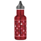 Bouteille D'eau Cheval Racing Jockey Soies roses (Gauche)