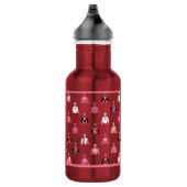 Bouteille D'eau Cheval Racing Jockey Soies roses (Droite)