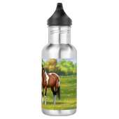 Bouteille D'eau Chevaux Du Quartier De Peinture De Baie Pinto En P (Droite)