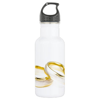 Bouteille D'eau Chic Doré Élégant Shower de Mariée