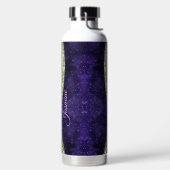 Bouteille D'eau Chic irisé violet bleu faux parties scintillant mo (Droite)