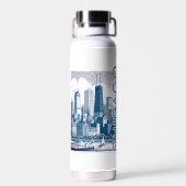 Bouteille D'eau Chicago Skyline (Arrière)
