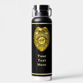 Bouteille D'eau Chief Of Kitchen Police Badge (Arrière)