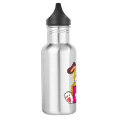 Bouteille D'eau Chien avec ordinateur portable (Gauche)