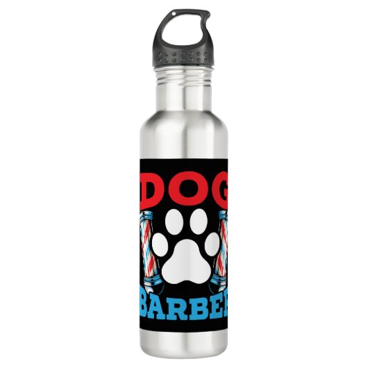 Bouteille D'eau Chien Barbier Animateur Animateur Salon Animateur (Devant)