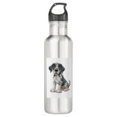 Bouteille D'eau Chien chiot dalmate Premium Scoop (Devant)