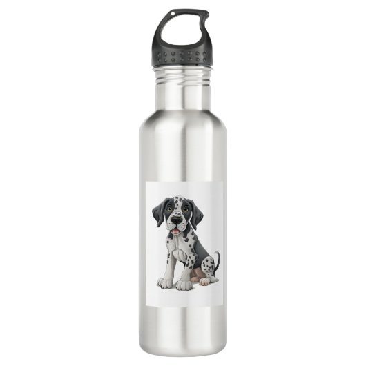 Bouteille D'eau Chien chiot dalmate Premium Scoop (Devant)
