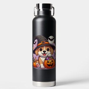 Bouteille D'eau Chien/chiot d'Halloween mignon