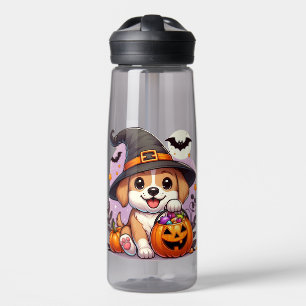 Bouteille D'eau Chien/chiot d'Halloween mignon
