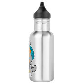 Bouteille D'eau Chien comme randonneur avec sac à dos (Droite)