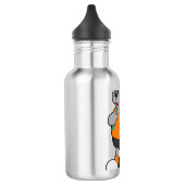Bouteille D'eau Chien comme randonneur avec sac à dos (Gauche)