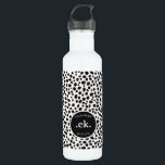 Bouteille D'eau Chien dalmate Abstrait Motif Monogramme<br><div class="desc">La Bouteille d'eau Abstraite en acier inoxydable Monogramme de Chien Dalmatien est une façon élégante et pratique de rester hydratée en déplacement. Doté d'un design dalmate abstrait audacieux et d'un monogramme personnalisé, cette bouteille constitue un cadeau unique et réfléchi pour les amoureux de les chiens. Parfait pour un usage quotidien,...</div>