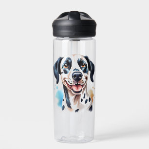 Bouteille D'eau Chien dalmatien heureux animal de compagnie