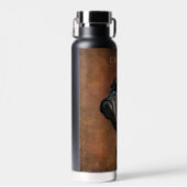 Bouteille D'eau Chien de Carlin noir personnalisé (Avant)