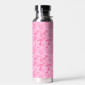 Bouteille D'eau Chien de Mer Toile Rose (Gauche)