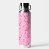 Bouteille D'eau Chien de Mer Toile Rose (Arrière)
