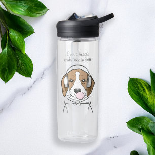 Bouteille D'eau Chien frigorifique avec Bubblegum Funny Beagle