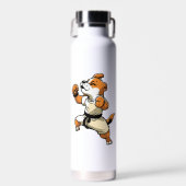 Bouteille D'eau Chien Knows Karate transformé (Avant)