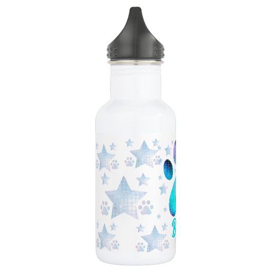 Bouteille D'eau Chien Maman Paw Photo personnalisée (Gauche)