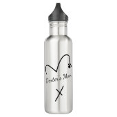 Bouteille D'eau Chien Maman, Personnalisez ce Chien Maman ou Chien (Gauche)