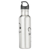 Bouteille D'eau Chien Maman, Personnalisez ce Chien Maman ou Chien (Dos)