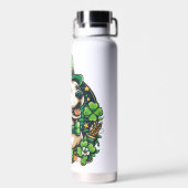 Bouteille D'eau Chien mignon de la Saint Patrick (Arrière)