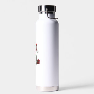 Bouteille D'eau Chien-taureaux français Père Noël Chien-taureaux f
