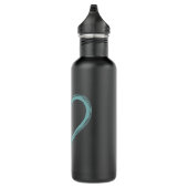 Bouteille D'eau Chiens Empreinte de patte Coeur Chien Maman (Droite)