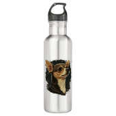 Bouteille D'eau Chihuahua Joyeux Noël X-Mas Tree Cute (Devant)