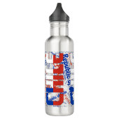 Bouteille D'eau Chili Drapeau patriotique (Gauche)