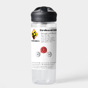 Bouteille D'eau Chimie amusante Dihydrogène Monoxyde (H2O)