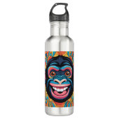 Bouteille D'eau Chimpanzé fou mignon (Devant)