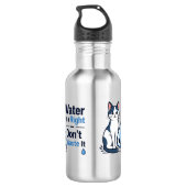 Bouteille D'eau Chiot Mignon Économiser l'Eau Éco-Responsable (Dos)