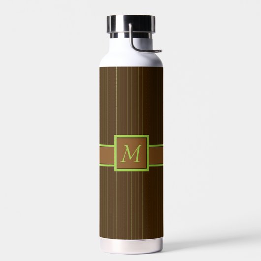 Bouteille D'eau Chocolat avec des rayures de citron vert (Gauche)