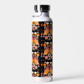Bouteille D'eau Chouette d'art populaire (Plage)