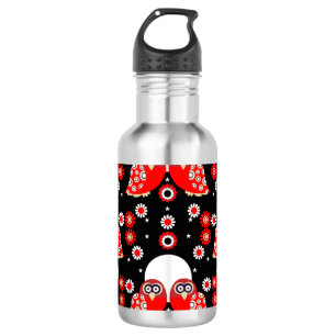 Bouteille D'eau Chouette d'art populaire