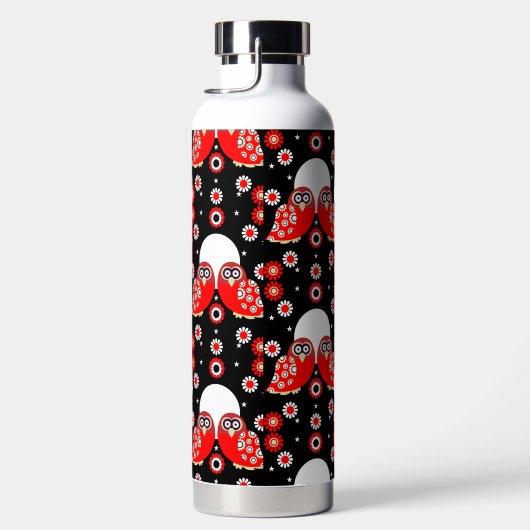 Bouteille D'eau Chouette d'art populaire (Droite)