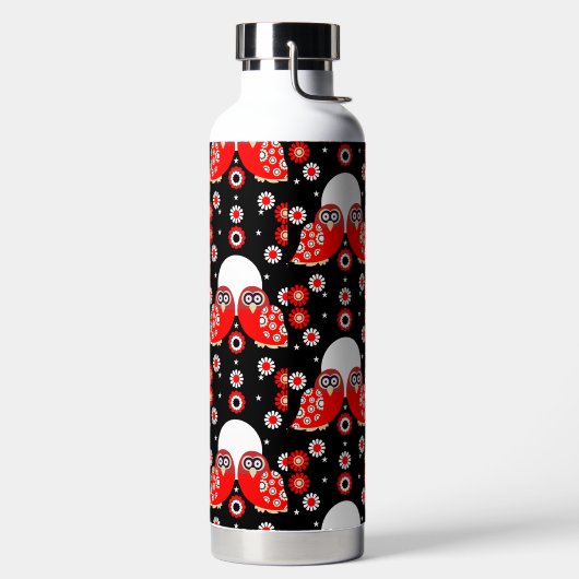 Bouteille D'eau Chouette d'art populaire (Droite)