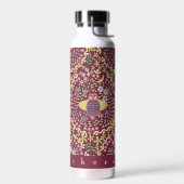 Bouteille D'eau Chouette folk Vin rouge (Gauche)