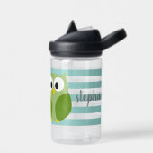 Bouteille D'eau Chouette mignonne avec bandes - Nom du script - bl (Gauche)