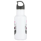 Bouteille D'eau Chouette tachetée mignonne Illustration Hoot (Dos)