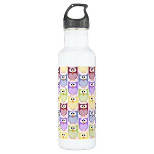 Bouteille D'eau Chouettes mignonnes, Chouette Motif, Chouettes pou
