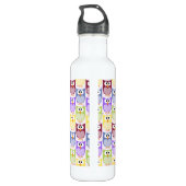 Bouteille D'eau Chouettes mignonnes, Chouette Motif, Chouettes pou (Dos)