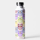 Bouteille D'eau Chouettes mignonnes, Chouette Motif, Chouettes pou (Gauche)