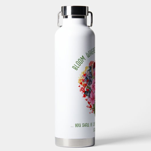 Bouteille D'eau Christian BLOOM OÙ VOUS ÊTES PLANTÉ Floral (Avant)
