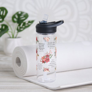Bouteille D'eau Christian PRAYER Peach Floral