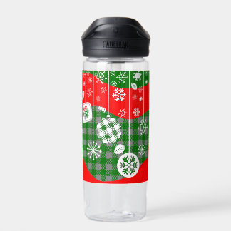Bouteille D'eau Christmas Water Bottle – White Ornaments 