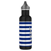 Bouteille D'eau Chrome voile sur les bandes marines (Gauche)